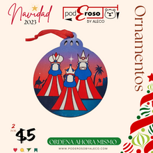 Cargar imagen en el visor de la galería, Set de Ornamentos de Reyes Magos