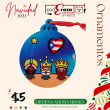 Cargar imagen en el visor de la galería, Set de Ornamentos de Reyes Magos
