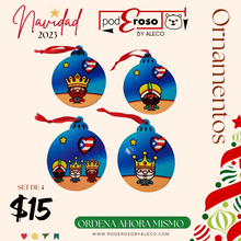 Cargar imagen en el visor de la galería, Set de Ornamentos de Reyes Magos
