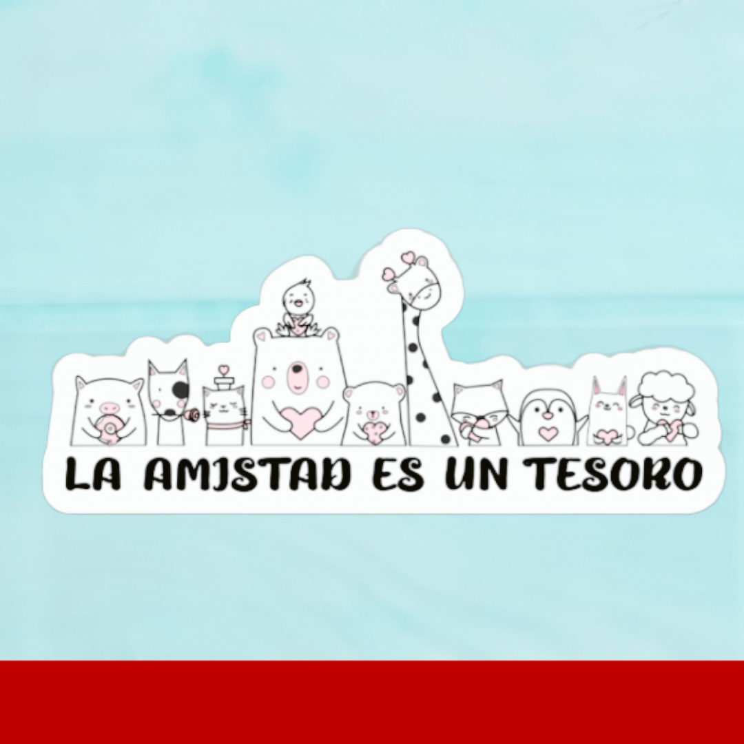 Sticker La amistad es un tesoro – Poderoso By Aleco